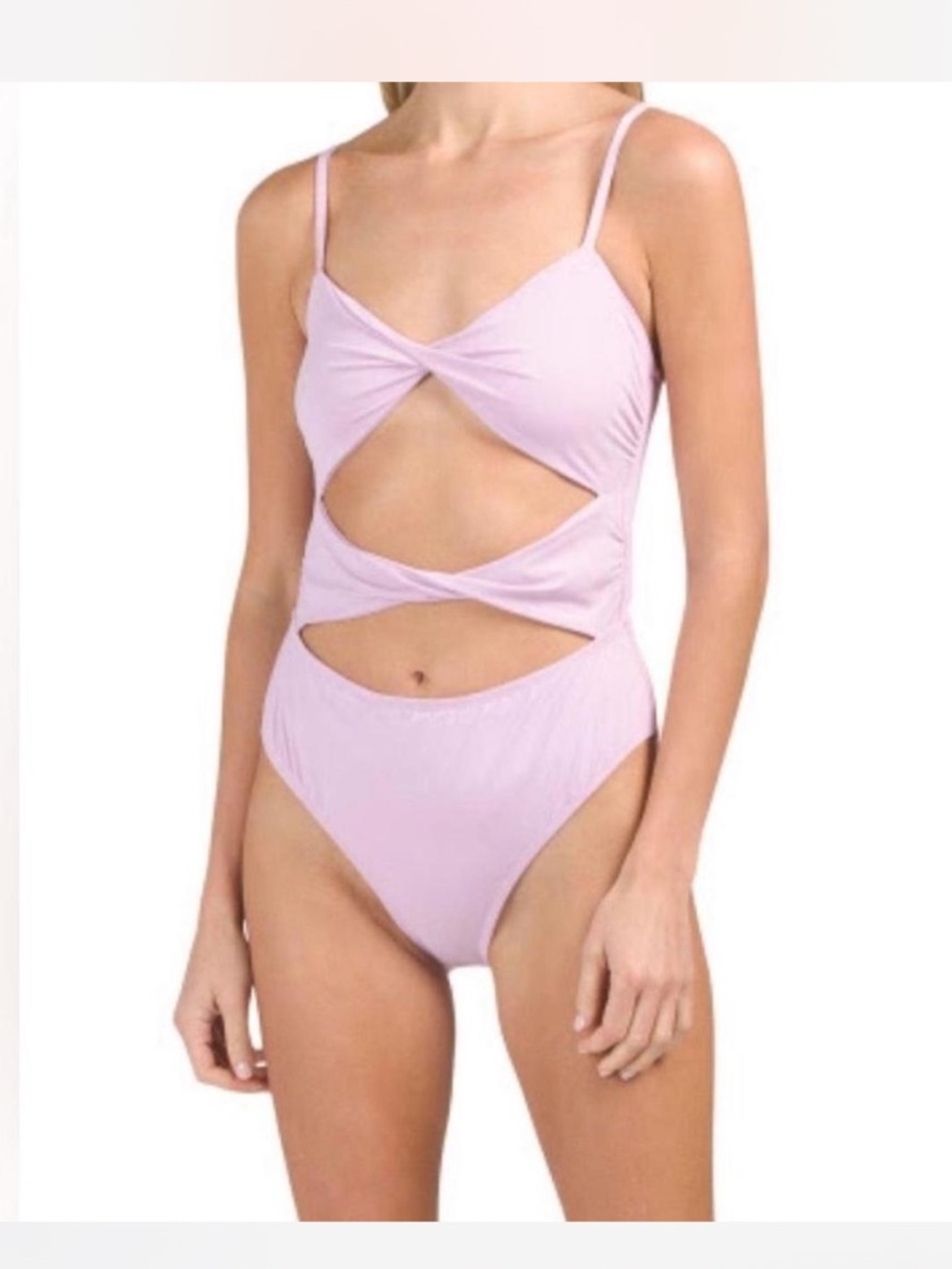 Dippin daisys lilac cut out one piece swimsuit. Size S.New with tags!!